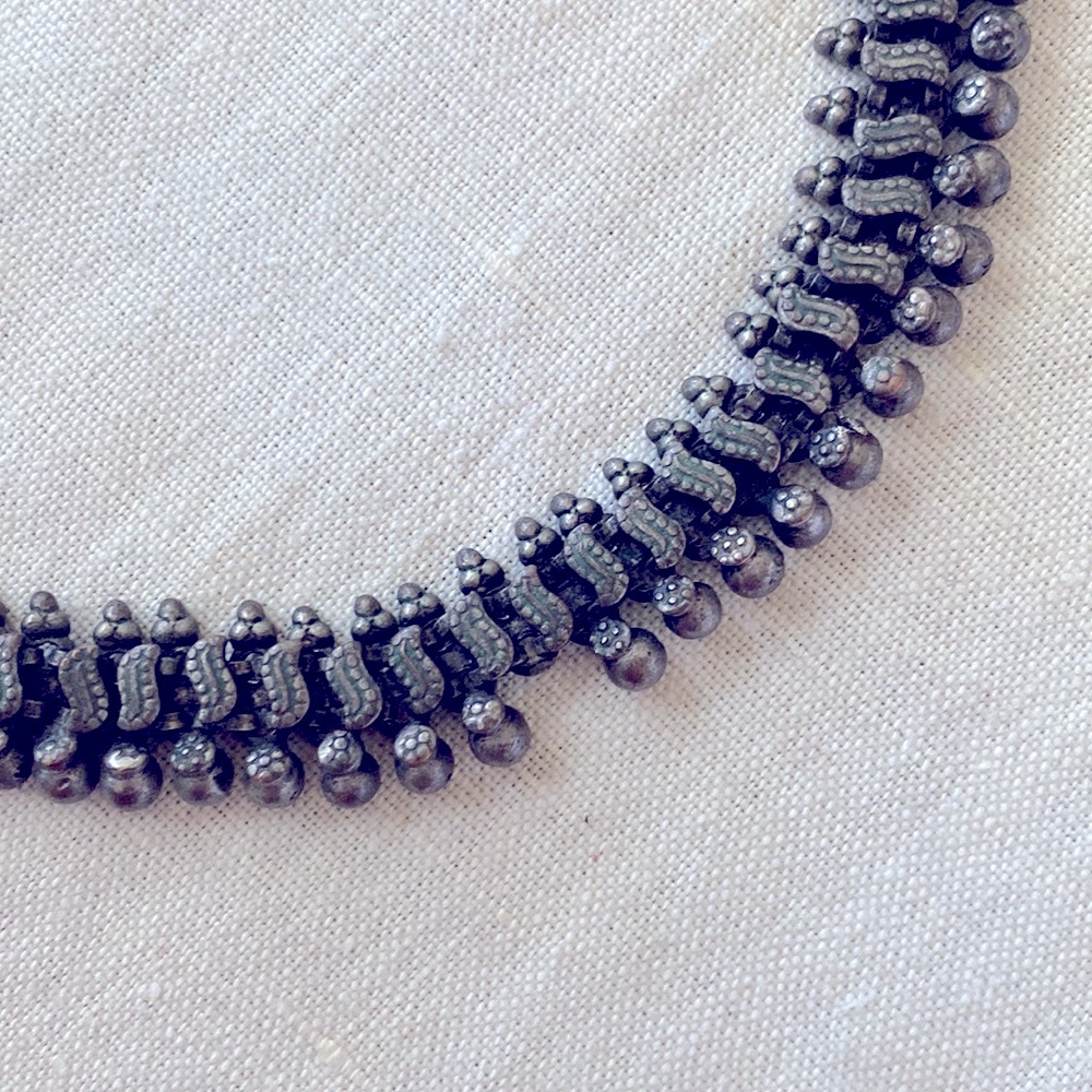 Indian silver short necklace. - Picture 4 of 4